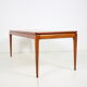 Table de conférence restaurée du milieu du siècle, années 1960