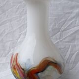 Multicoloured glass vase