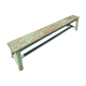 Old solid wood farmhouse bench