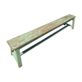 Ancien banc de ferme en bois massif