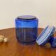 Vintage cobalt blue glass jar