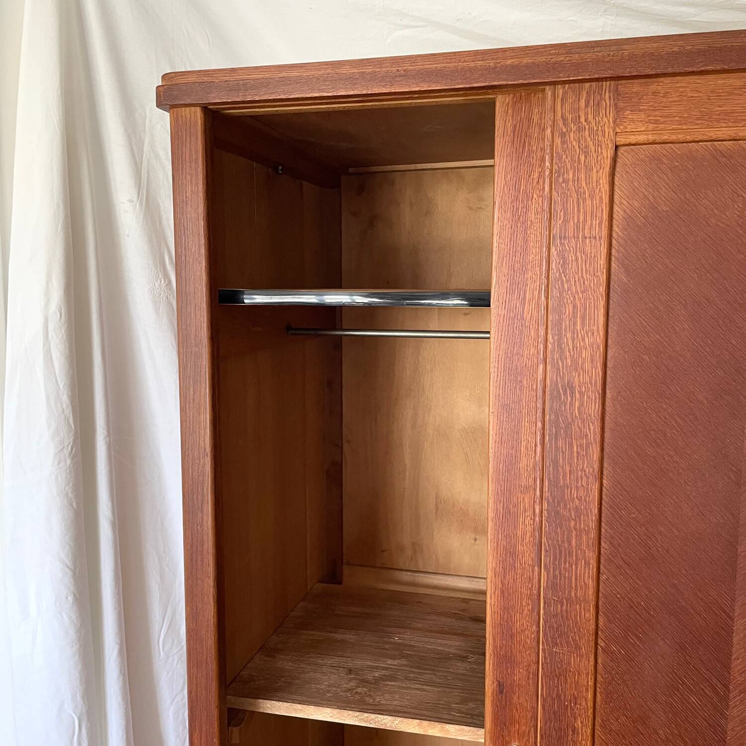 Scandinavian wooden wardrobe