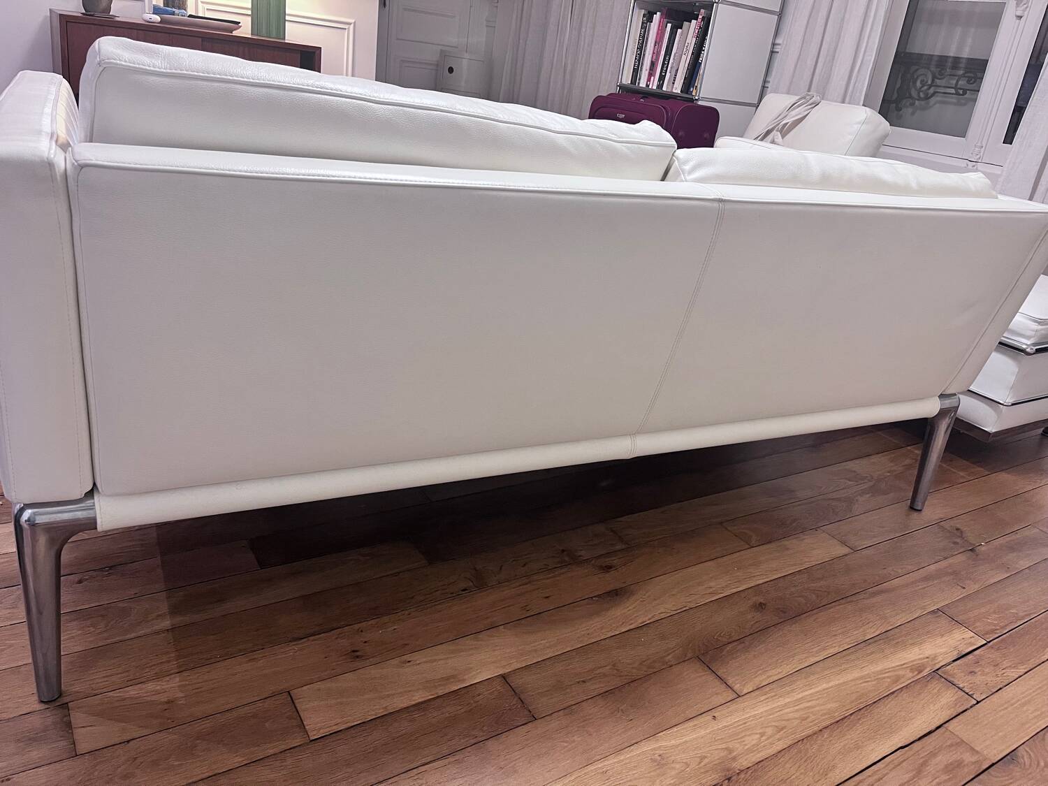 Cassina leather sofa by Philippe Starck