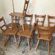 Set of eight vintage chairs by Adolf Schneck late 1940