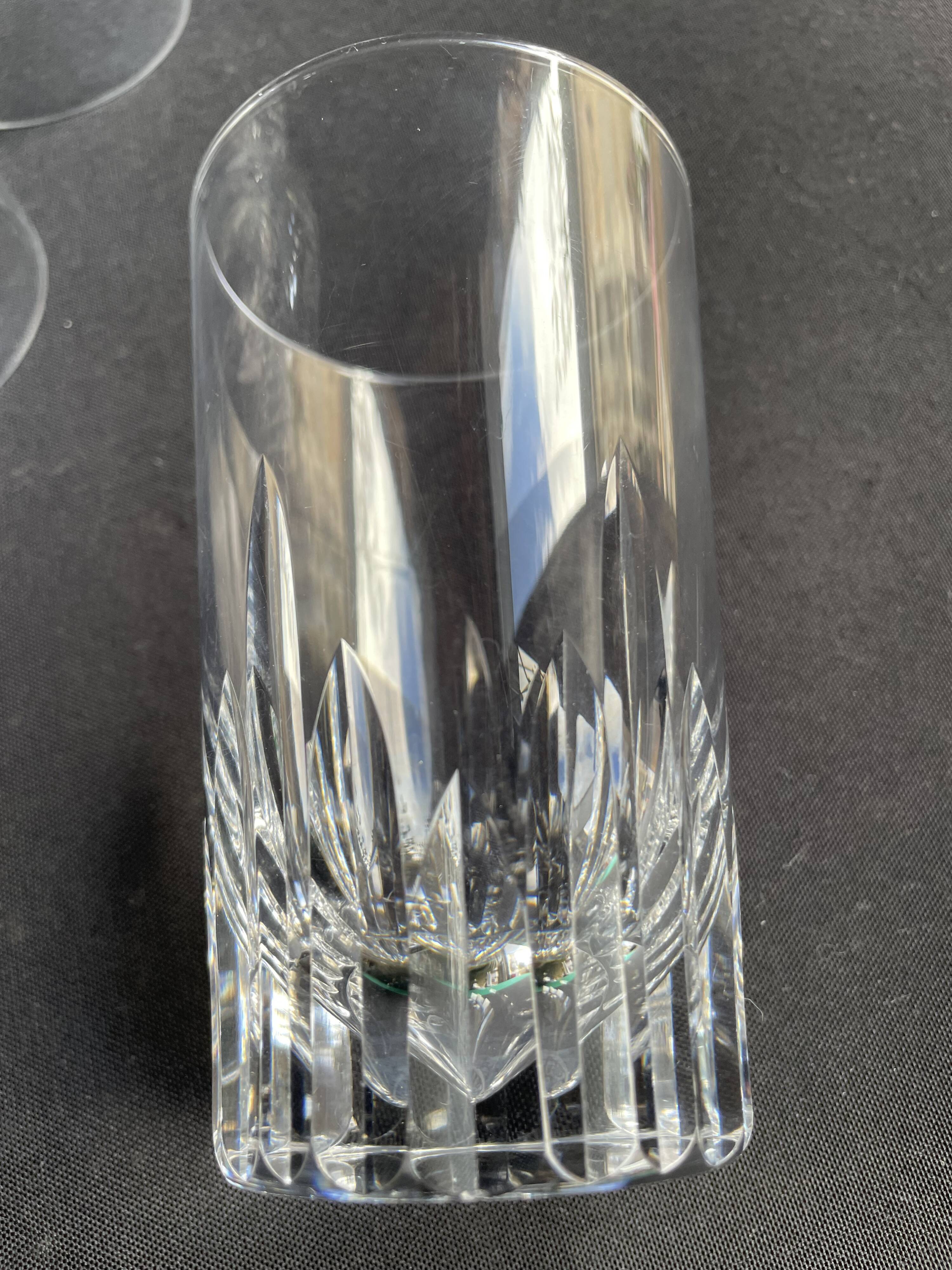 6 Baccarat wine goblets Spear service