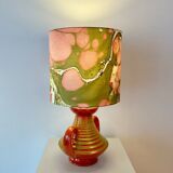 1970s sculptural vase lamp - exceptional studio ceramics