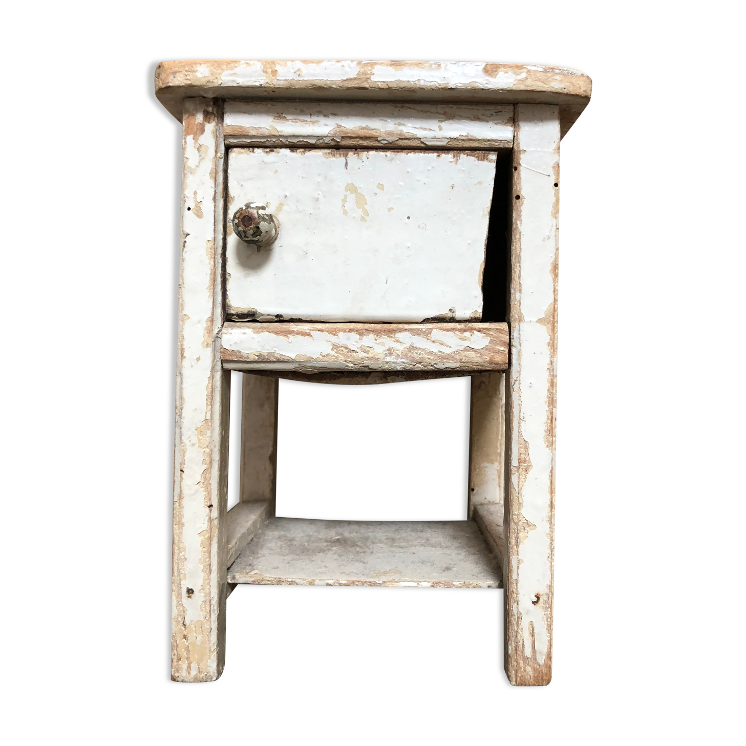 Antique wooden toy small bedside table