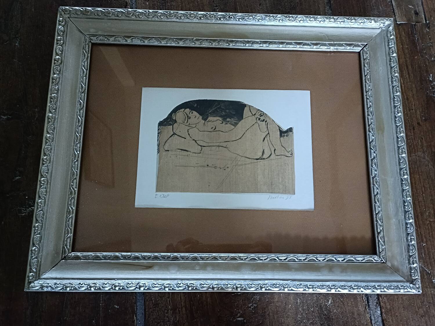 Engraving, nude, François Verdier