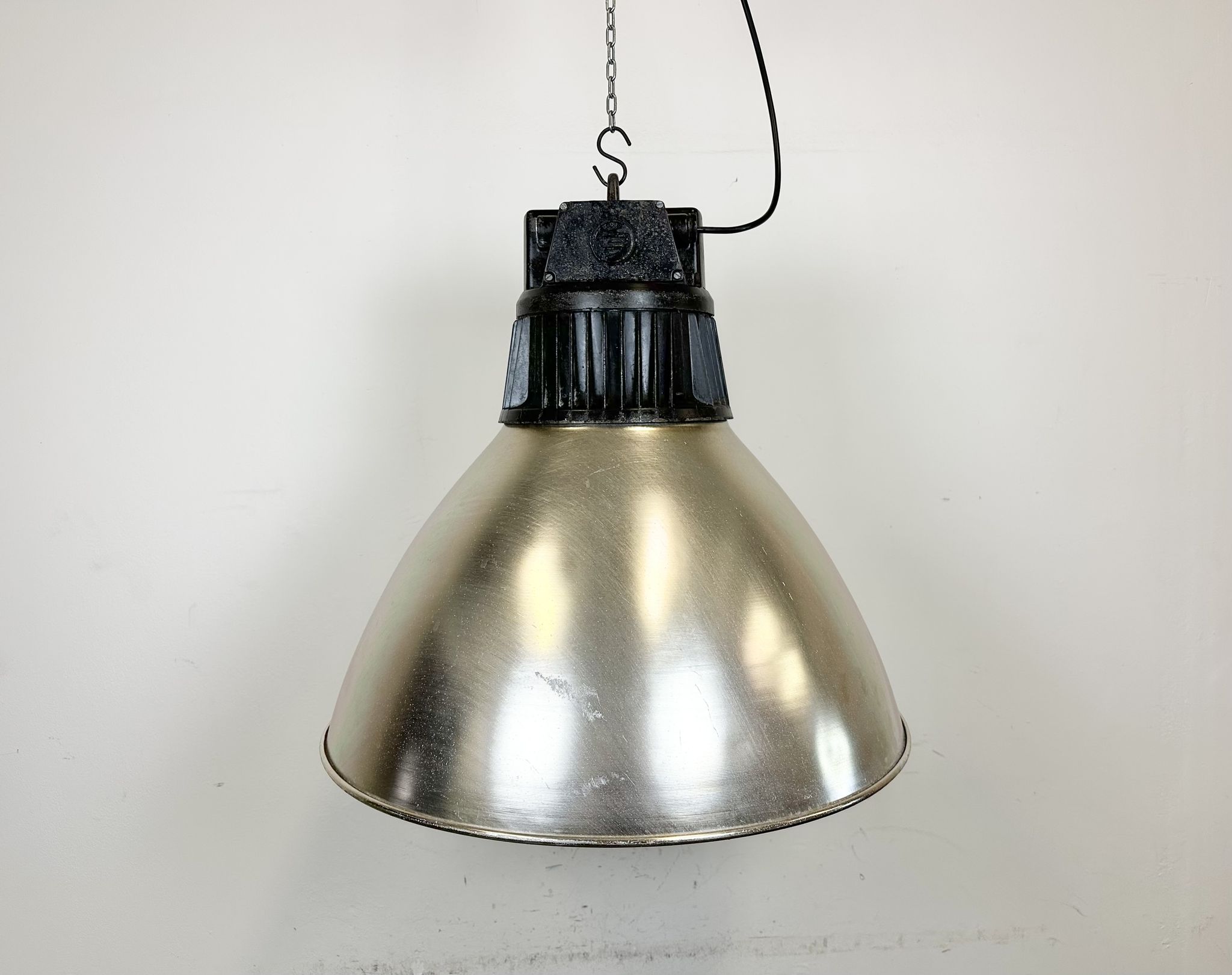 Large Industrial Aluminium Pendant Light from Elektrosvit, 1960s