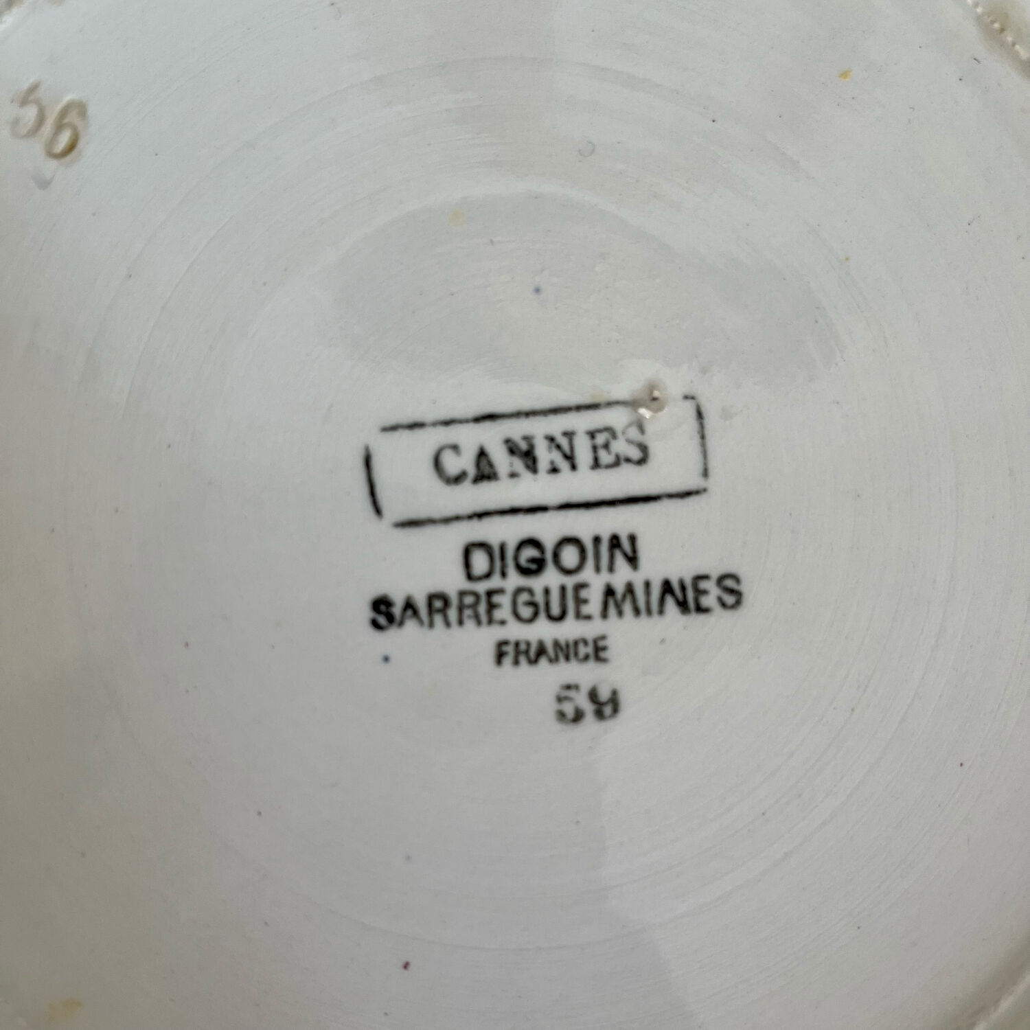 Salad bowl Digoin Sarguemines model Cannes