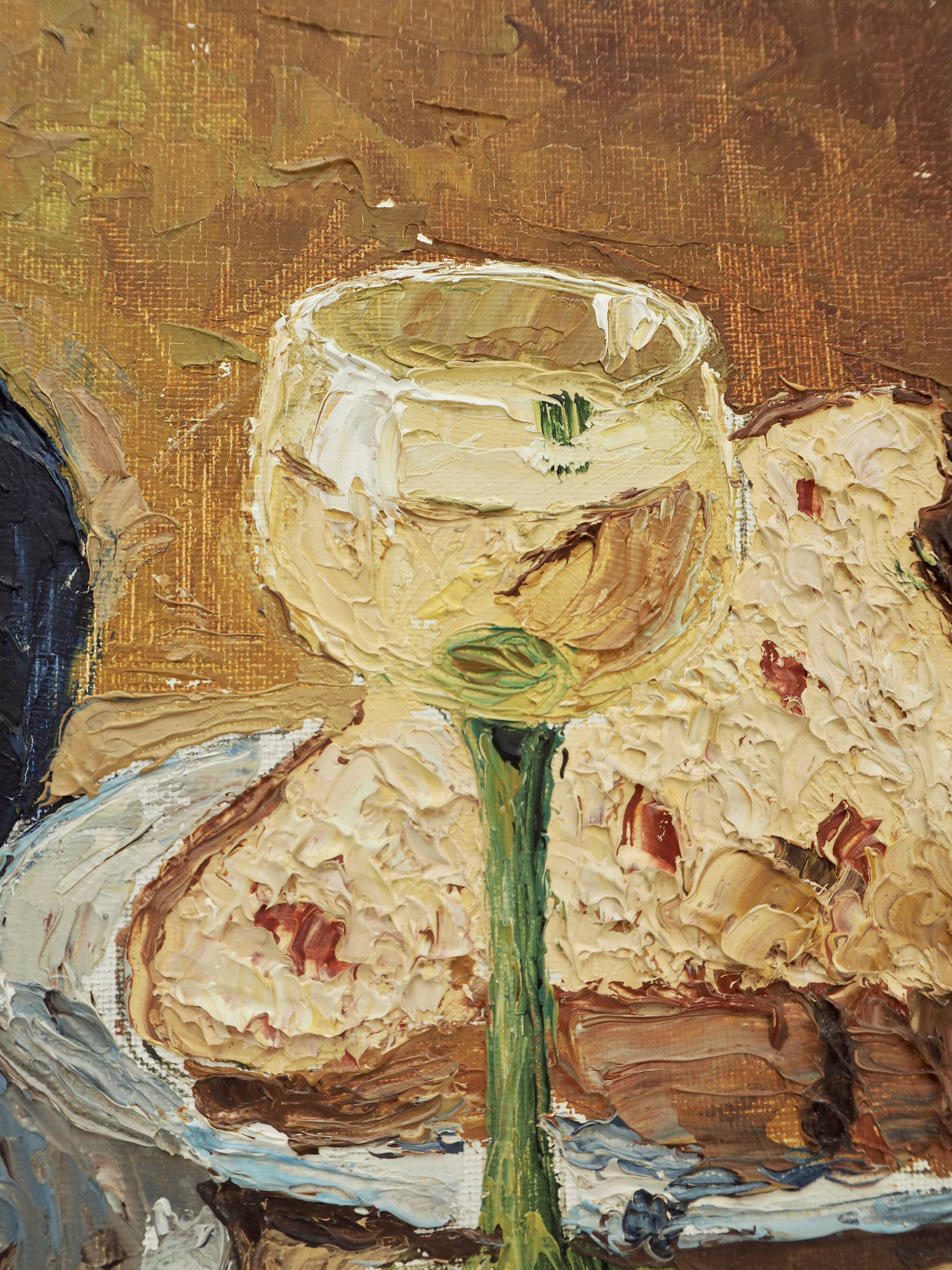 Nature morte à la charlotte, signé Van der Len