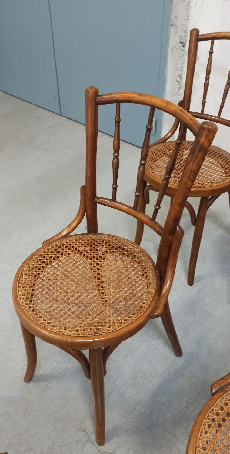 Set of 6 W. Baumann & Cie bistro chairs, 20's