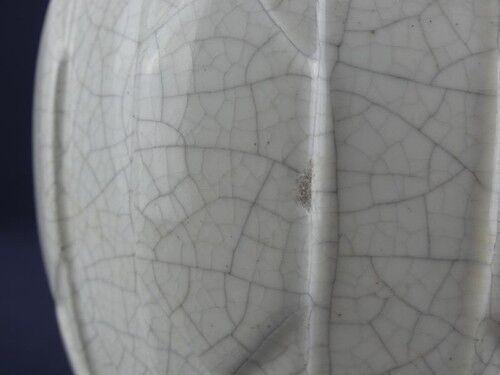 Cracked ceramic vase Art Deco