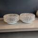 Pair of ceiling lights or moulded glass wall lights.