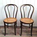Chaises bistrot bois courbé