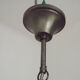 Italian Vintage Silver Brushed Metal 3 Light Flemish Style Chandelier