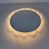 Vintage Lucite wall mirror with backlight , 1970’s , Germany