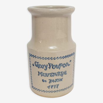 Grey Poupon stoneware mustard pot