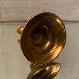 Brass bronze candle holder of the eighteenth period