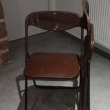 Pair of 2 folding chairs, design by Niels Gammelgaard - 1976s - vintage.