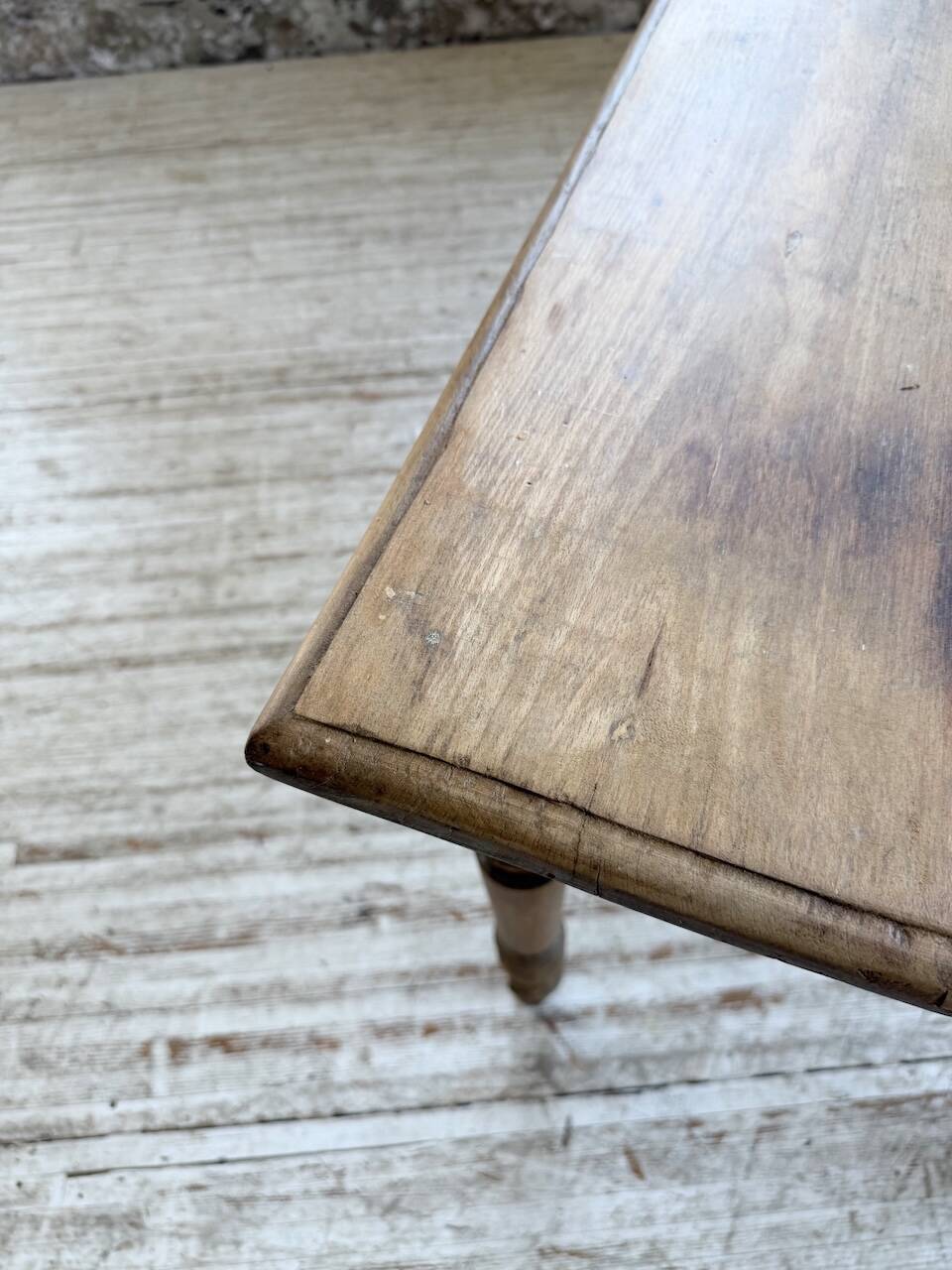 Table de ferme, bistrot en hêtre 1900