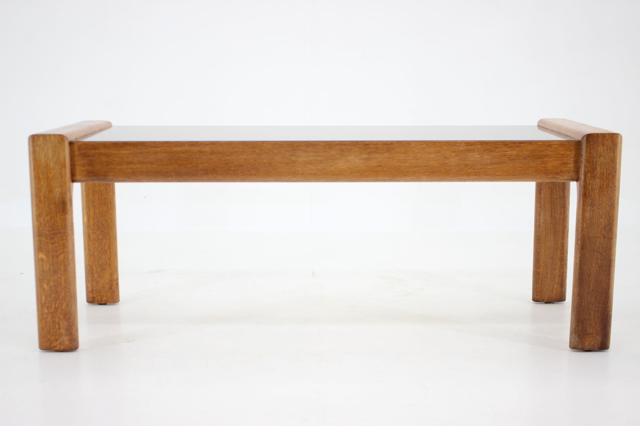 1960s Oak and Glass Coffee Table, Finland