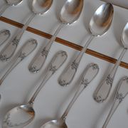12 tablespoons metal argente orfevre frionnet francois