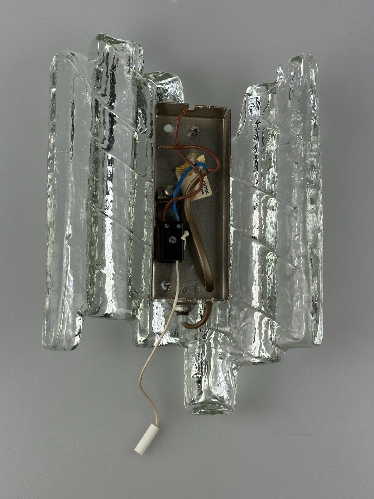Wall lamp Wall Sconce Fischer Leuchten Germany Ice Glas Design