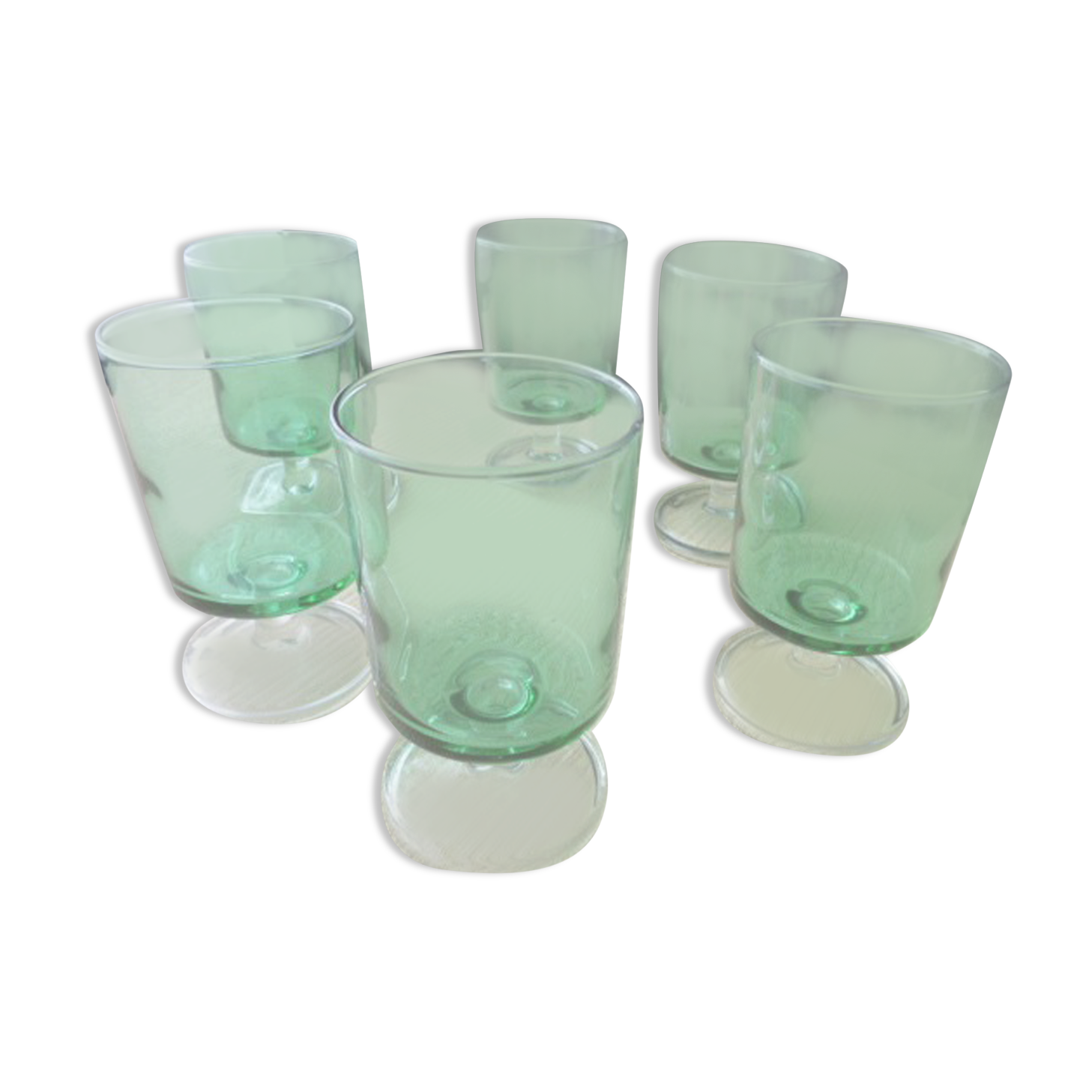 Set de 6 verres à vin vintage  luminarc années 70