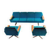 Sofa & armchairs by Georg Eknes for Metallindustri, Norway 1960's