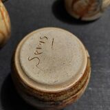 20th century ceramic tea service signed Jean Claude Seris