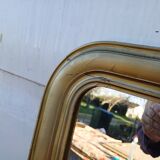 Napoleon III Mirror Wood and Gilded Stucco