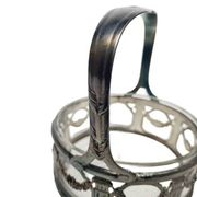 Antique Art Nouveau basket, France, 1900s