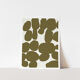 Abstract khaki giclee print, 50x70cm