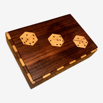 Marquetry dice box