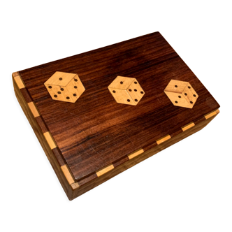 Marquetry dice box