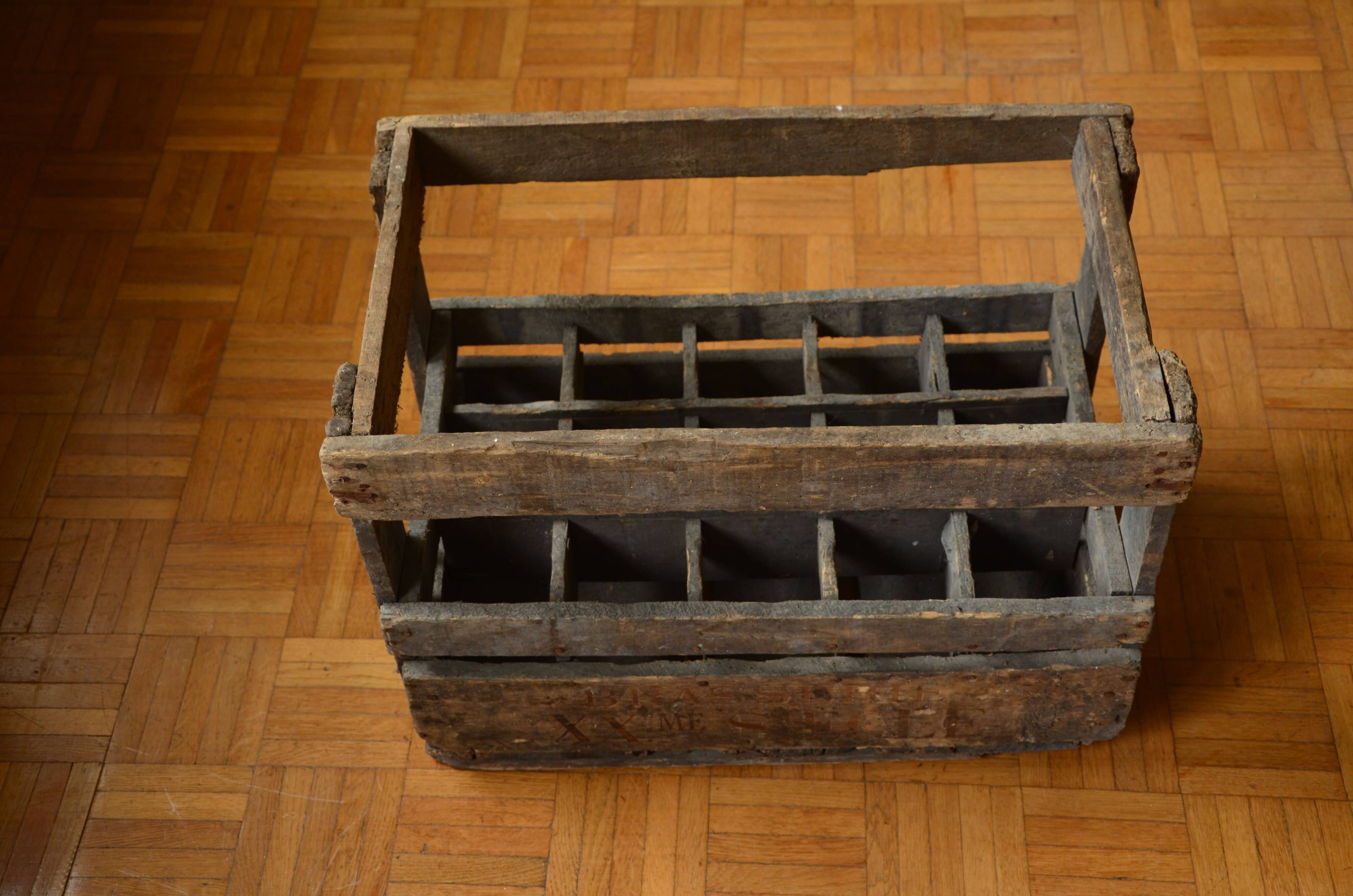 Former wooden crate 20th century brewery