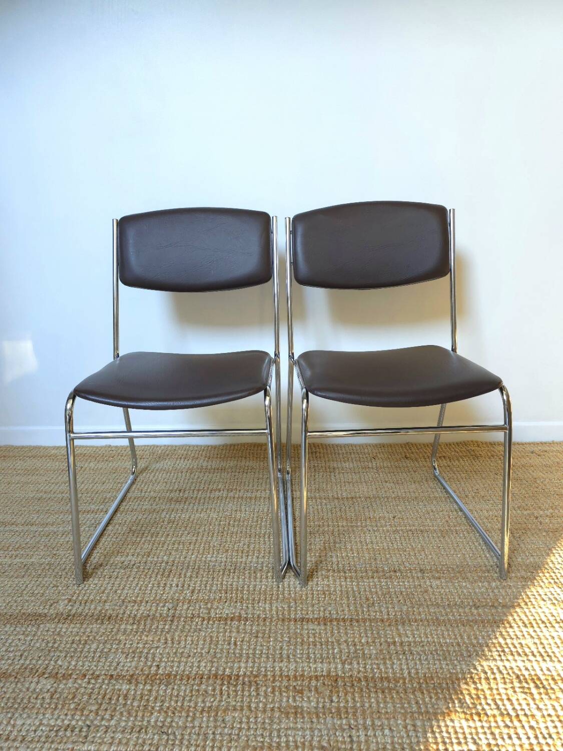Chaises chrome