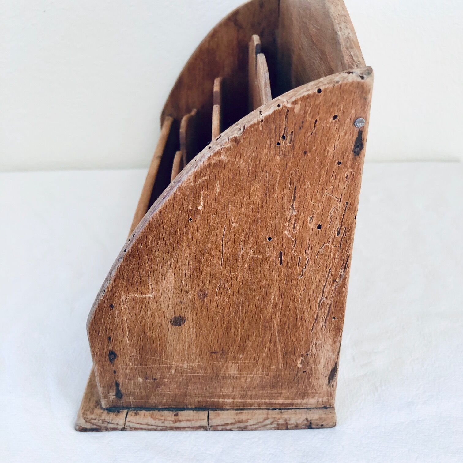 Old wooden mail door