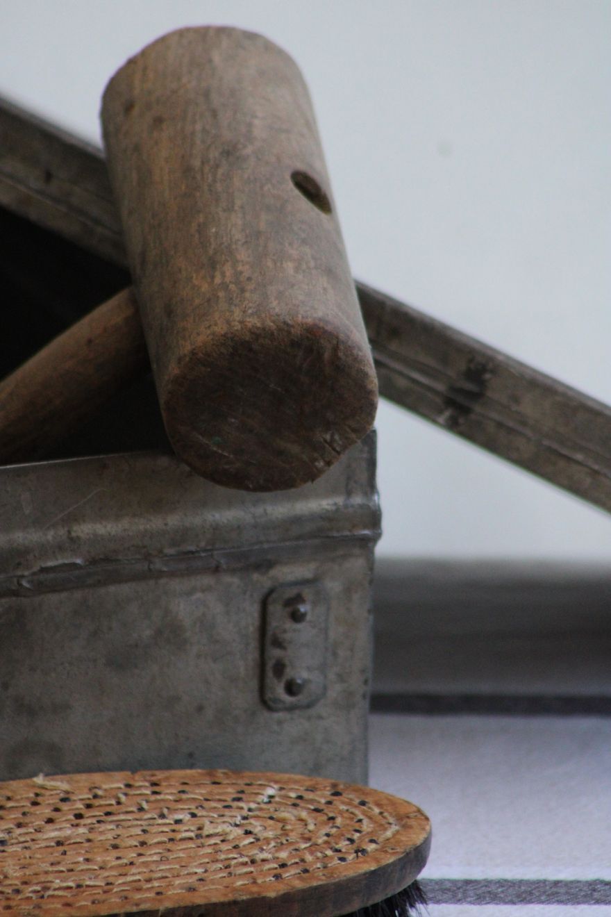 Old wooden military box