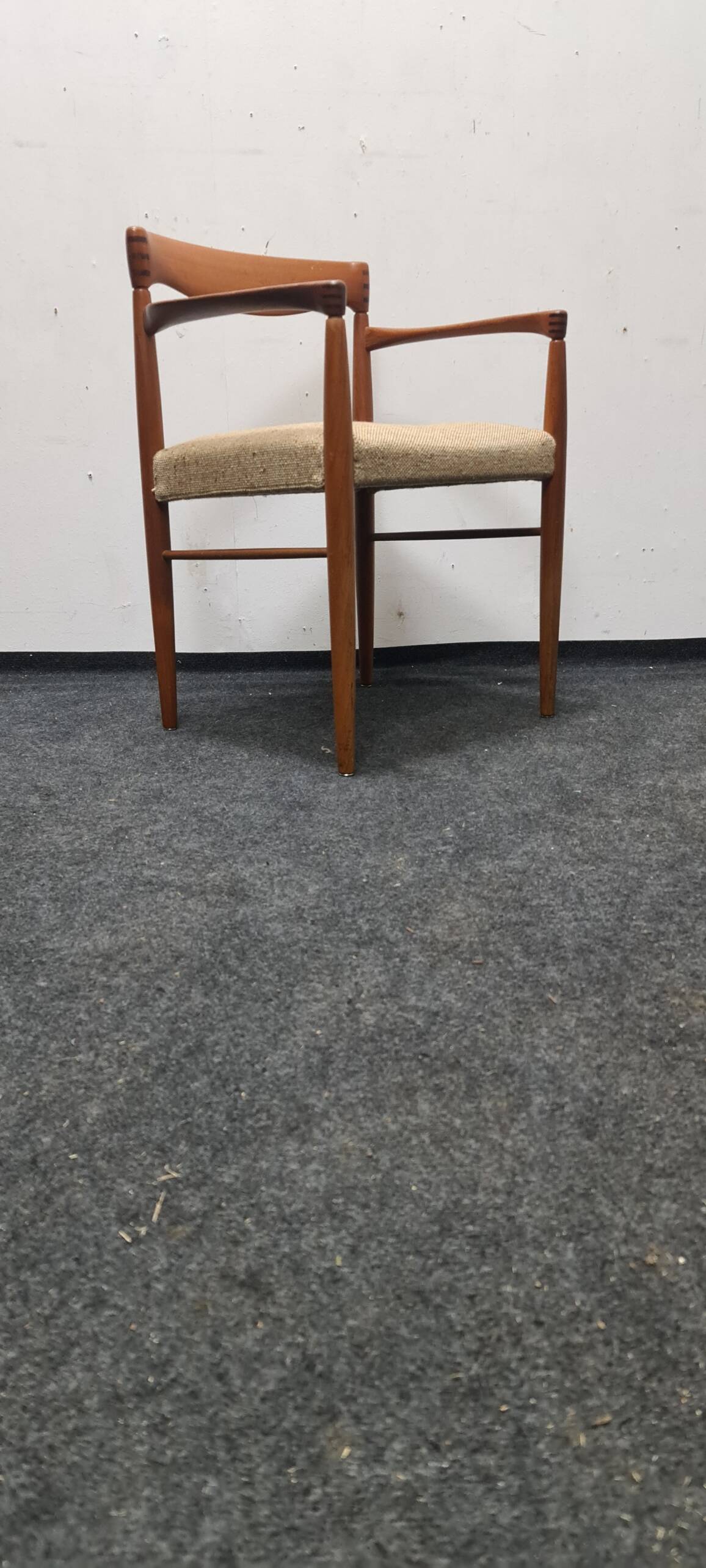 Vintage teak Danish design arm chair attributed to Bramin