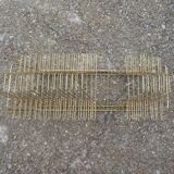 45-tower vintage gold metal vinyl holder