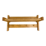 Mid-century Coat Hanger with Folding Shelf, Czechoslovakia
