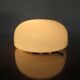 Half sphere ceiling light in opaline, made in Italy 1970