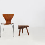 Rustic wooden side table 1920's