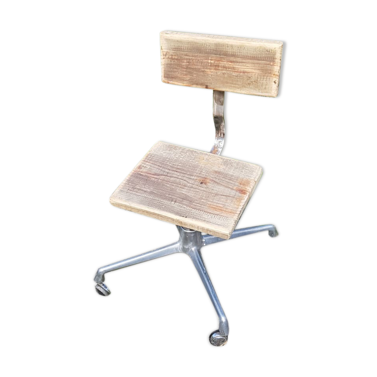 Chaise d'atelier industrielle