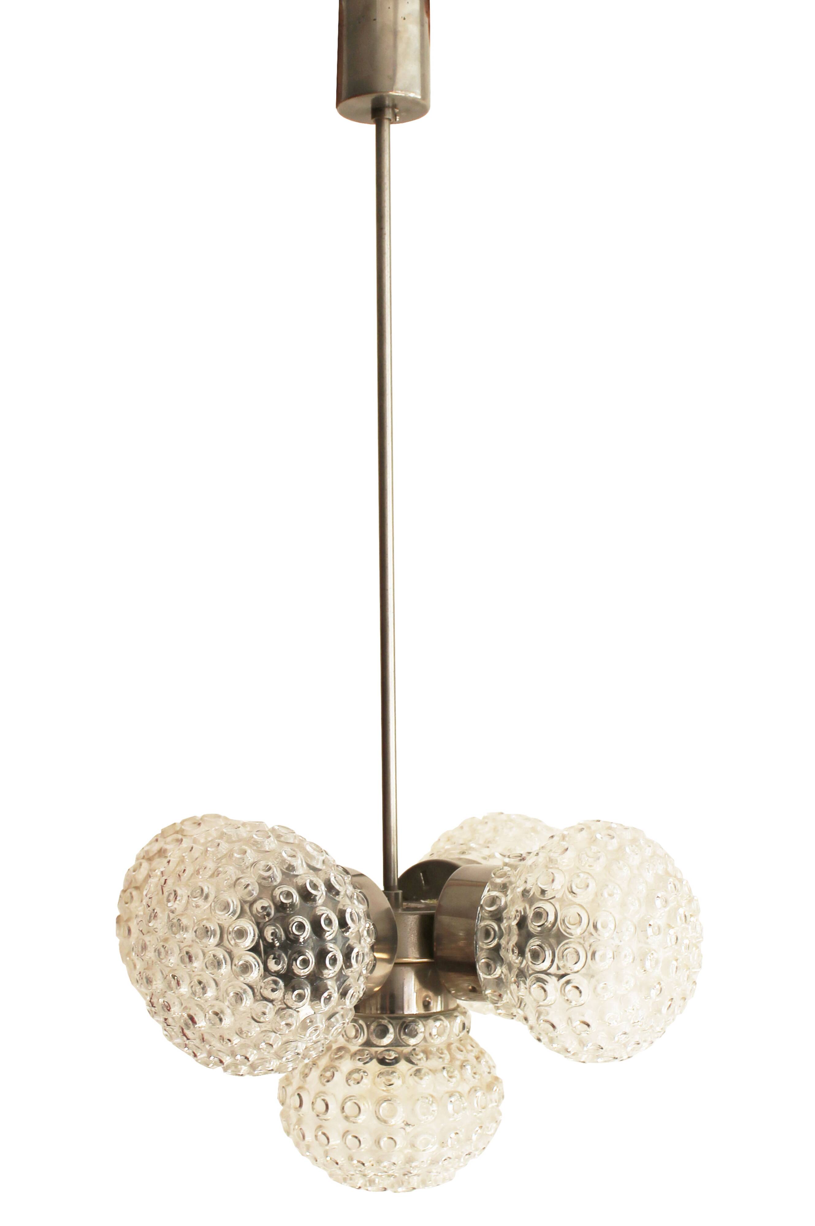 1970's Ceiling Lamp by Miroslav Cermak for Kamenicky Senov Factory