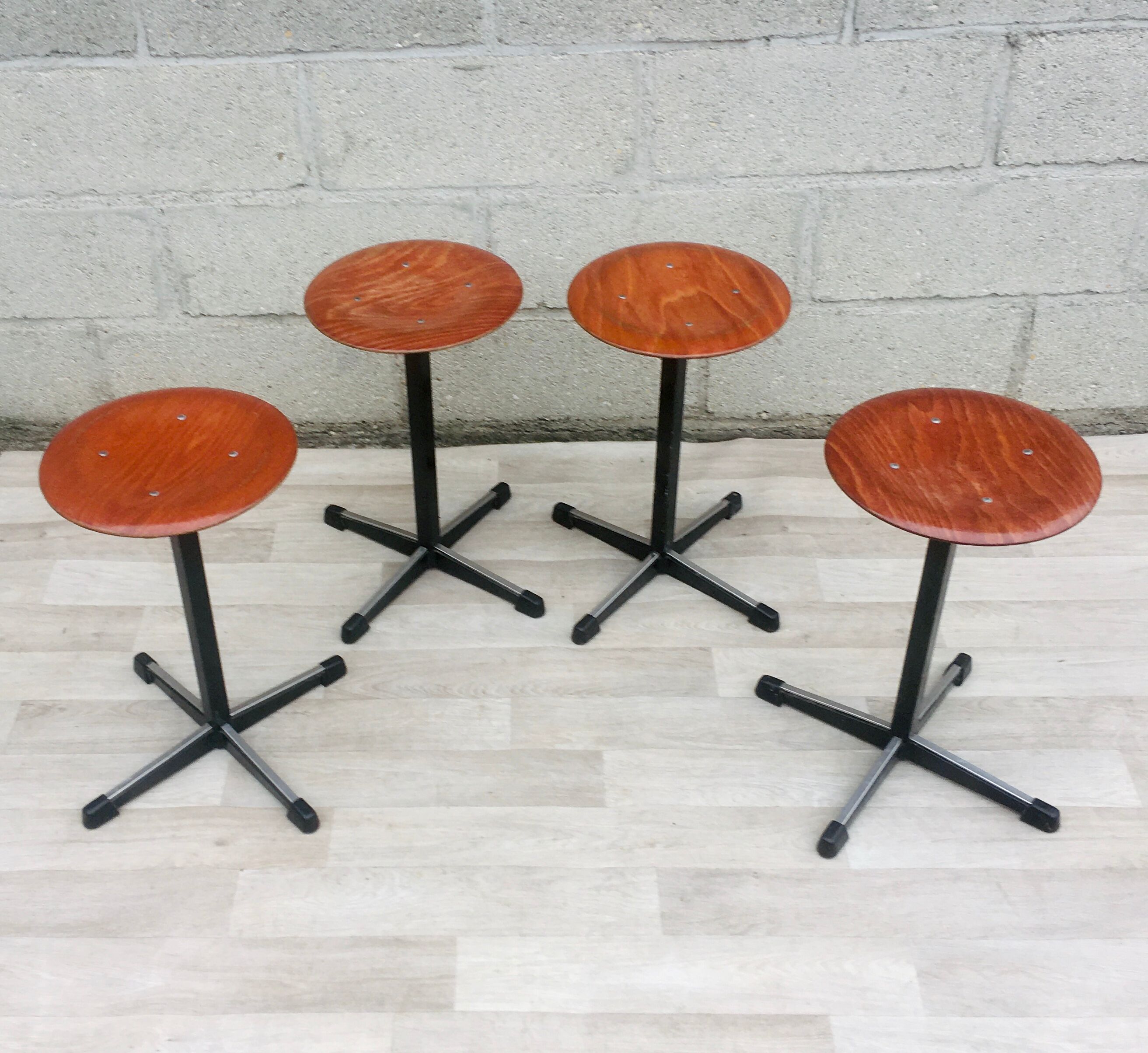 Set of 4 vintage Eromes stools