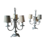 Paire de lampes chandeliers