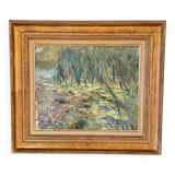 Oil on canvas nymphea